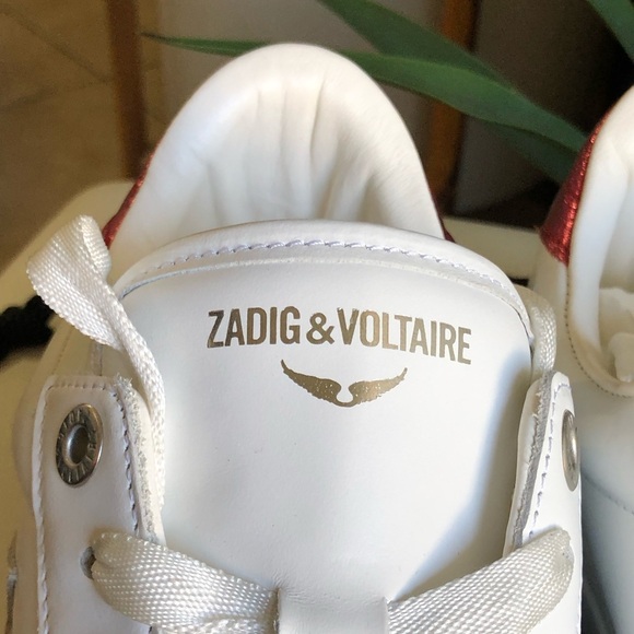 ZADIG & VOLTAIRE Zv1747 Women’s Low Profile Sneakers SIze 10 - Picture 5 of 14